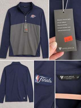 Levelwear Oklahoma City Thunder NBA Finals 1/4 Zip Midlayer Pullover